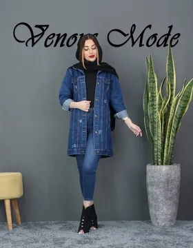 کت جین DEFACTO آبی کاربنی