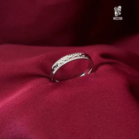 حلقه نقره مردانه کدhm1021