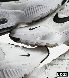کفش کتانی مردانه و زنانه سفید مشکی NIKE air max intrlk lite