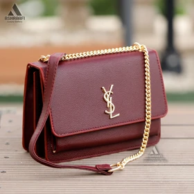 کیف دستی وای اس ال YSL HandBag A02 (زرشکی)