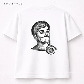 تیشرت باکسی 100٪ پنبه طرح سکوت | یونیسکس | کد 1421