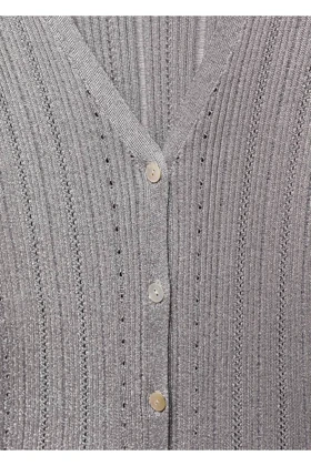 ژاکت کش باف پشمی زنانه اورجینال منگو mango