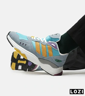 کفش کتانی مردانه آبی فیلی زرد ADIDAS torsion