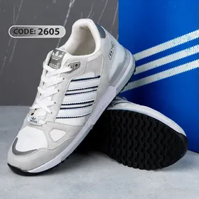 کتانی سفید طوسی ZX750-2605