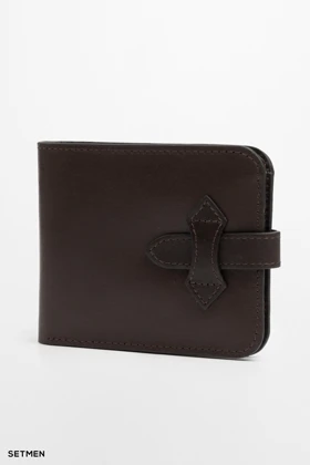 کیف پول چرم ساده ست من