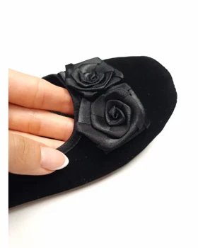 پاپوش زنانه جیر مشکی کاملیا سیلکا