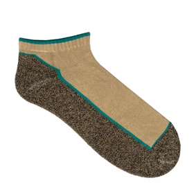 جوراب جوپا مچی کف حوله ای مردانه - مولینه _ زرد میکس سبز