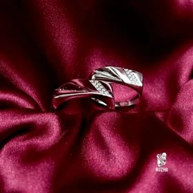 حلقه ست نقره زنانه ومردانه کدhsn1052