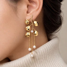 گوشواره اعلی فانتزی کد gm437گالری زیور آلات آوآرین