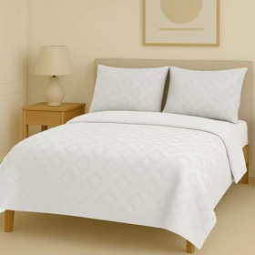 سرویس روتختی کاوری مینیمال طرح برجسته لوزی ریز