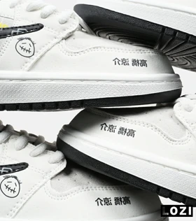 کفش کتانی مردانه و زنانه سفید طوسی مشکی NIKE travis scott