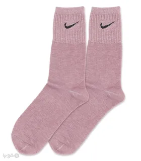 جوراب ساق‌دار کش انگلیسی طرح Nike طیف بنفش