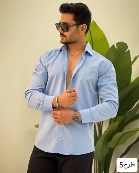 پیراهن مردانه استین بلند پلاس_کد4307
