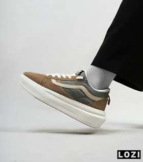 کفش اسنیکرزمردانه قهوه ای خاکستری ونس VANS
