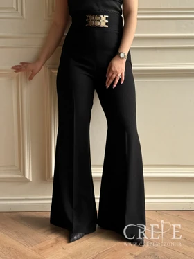 شلوار دمپا لمه شاین سگگ طلایی قد 120