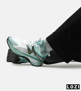 کفش کتانی مردانه و زنانه سفید طوسی سبز NEW BALANCE More Trail v3 مدل 5753