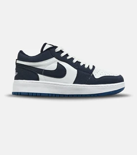 کفش کتانی مردانه و زنانه سفید سرمه ای NIKE AIR JORDAN مدل 8495