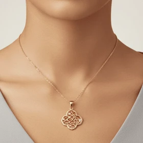 گردنبند زنانه مدل طلایی