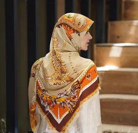 روسری نخ پنبه سیااسکارف وارداتی