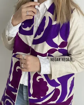 مانتو کتی بخارادوزی Neleen (بنفش)