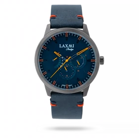 ساعت مچی مردانه لاکسمی بند چرم دودی کد Laxmi 8152