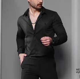 پیراهن ساده مردانه Polo رنگ مشکی