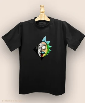 تیشرت مردانه و زنانه طرح ریک اند مورتی و انیشتین