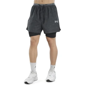 شلوارک کشاله دار ورزشی مردانه آندر آرمور مدل Heat Gear-2334 چریکی طوسی