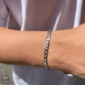 دستبند نقره مردانه ژیلتی کد 0353227