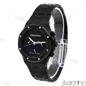 ساعت اودمار پیگه (AP) زنانه تمام مشکی صفحه مهندسی 106158