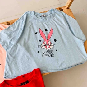 کراپ تیشرت زنانه لونی تونز - کد 828