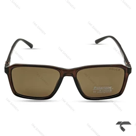 عینک آفتابی پلیس RE2590-5 مردانه دسته 360 درجه قهوه ای Police-10010-G