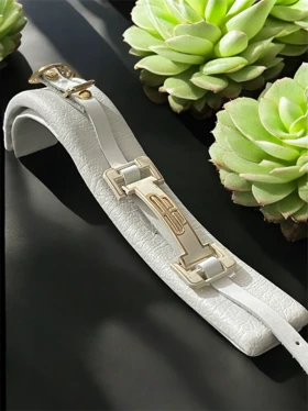 دستبند چرم طبیعی مدل 25 کد 3335014