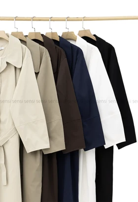 بارانی جلو دکمه آستر دار کد1004809