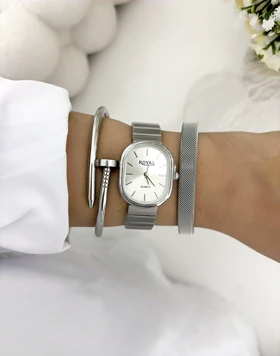 ساعت رویال بیضی بند کر کره ای 898