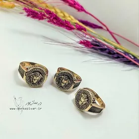 انگشتر طلاروس مردانه طرح ورساچه