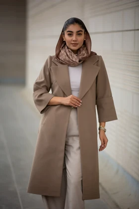 پالتو فوتر بلند آستین پاکتی New