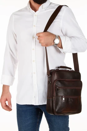کیف دوشی مردانه cerff-leather-clup cerff-leather-clup