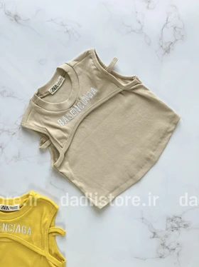 کراپ تاپ کبریتی سینه نما آستین حلقه Balenciaga