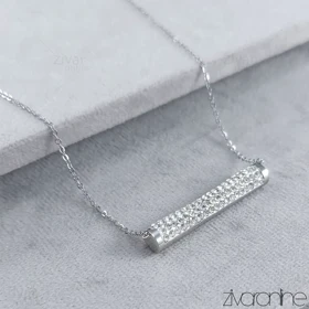 گردنبند زنانه استیل طرح سواروسکی 50013