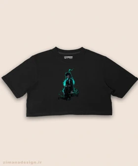 کراپ زنانه طرح شیطان کش شخصیت موییچیرو کد 980