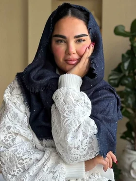 شال وارداتی بوکله پولکی کد 400