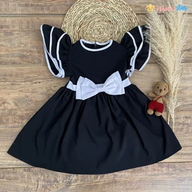 سارافون دخترانه مشکی محرمی ( 1تا 5 سال)