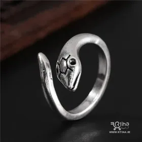 انگشتر مار مردانه و زنانه فری (قابل تغییر سایز) نقره ای