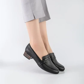 کفش کالج طبی زنانه و دخترانه رنگ مشکی کد M708