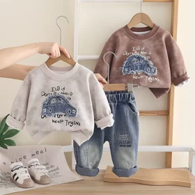 ست بلوز و شلوار ماشین بچگانه