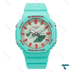جی شاک GA2100 مردانه سبزآبی ایندکس قرمز Casio-7329-G