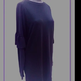 تونیک مشکی آستین بلند دوتیکه