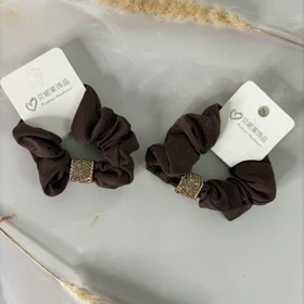 کش مو اسکرانچی نگین‌دار کد 2138