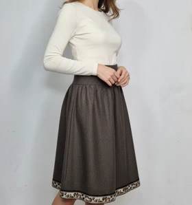 دامن زنانه موهر پشمی ترک کد 219